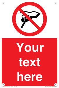 Custom prohibition No sub aqua diving